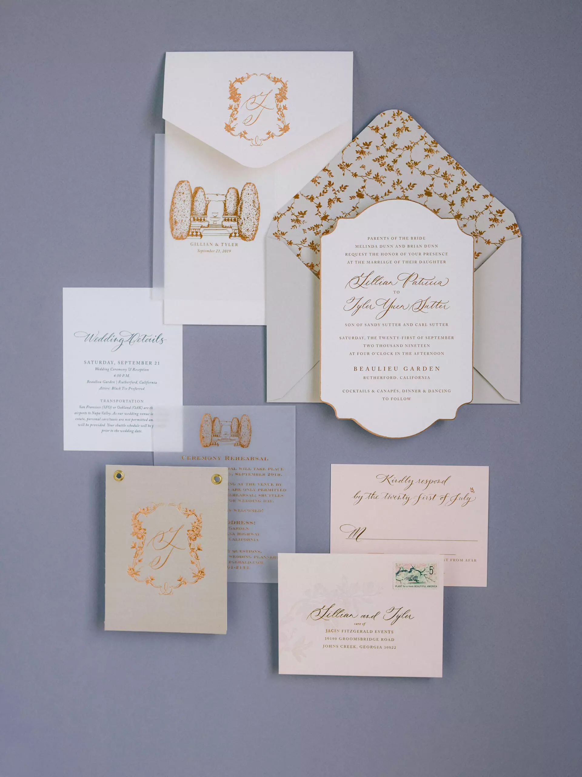 The Stylish Bride wedding client invitations