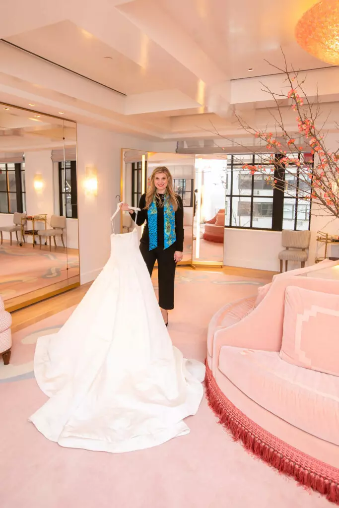 In person styling. Wedding dress shopping with Julie Sabatino: Expert wedding stylist and consultant.