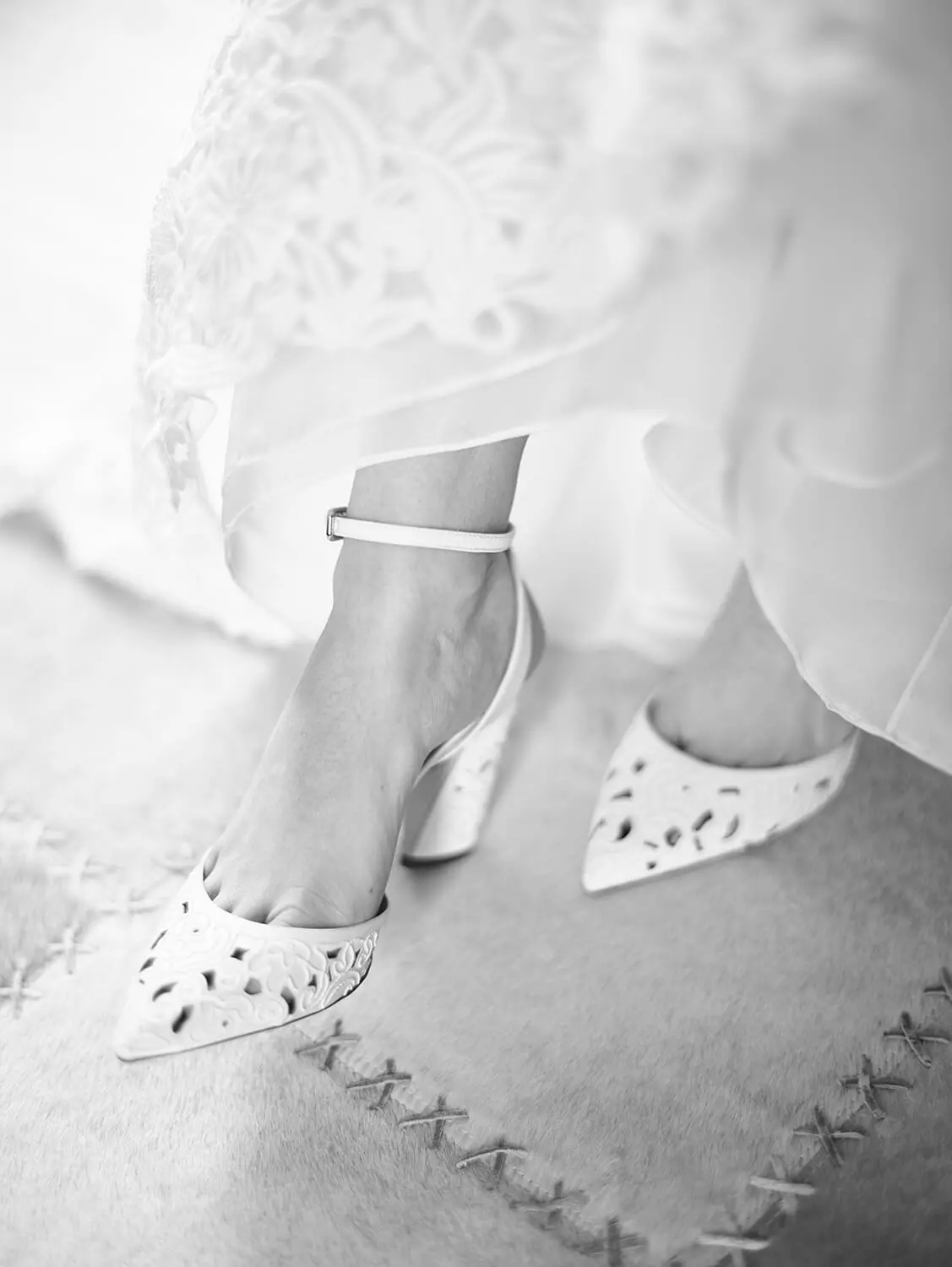 The Stylish Bride bride shoes and styling